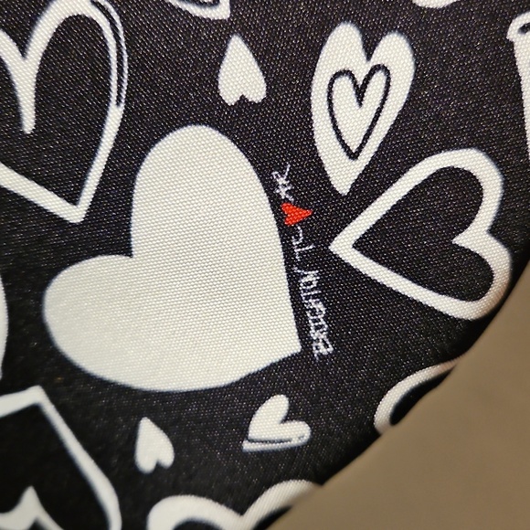 Brighton Fanny Pack Belt Bag Endless Love Black Red White Polka Dot Interior - Picture 9 of 12